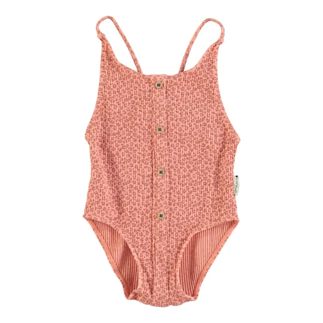 Leopard Swimsuit Recycled Material | Peach