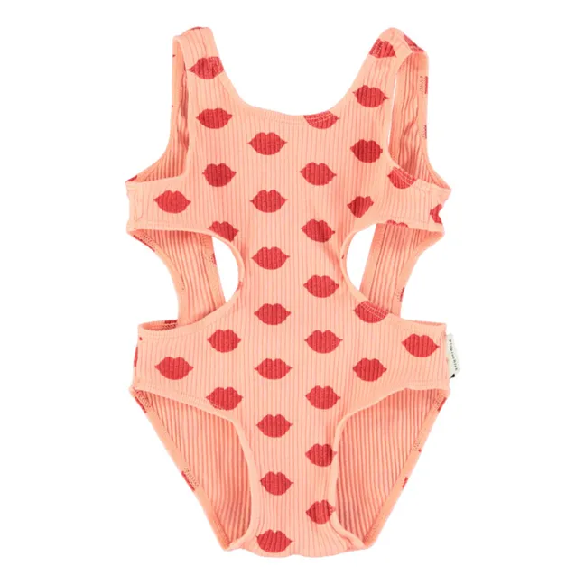 Lips Swimsuit Recycled Material | Peach