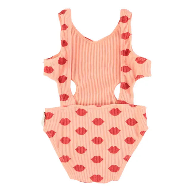 Lips Swimsuit Recycled Material | Peach
