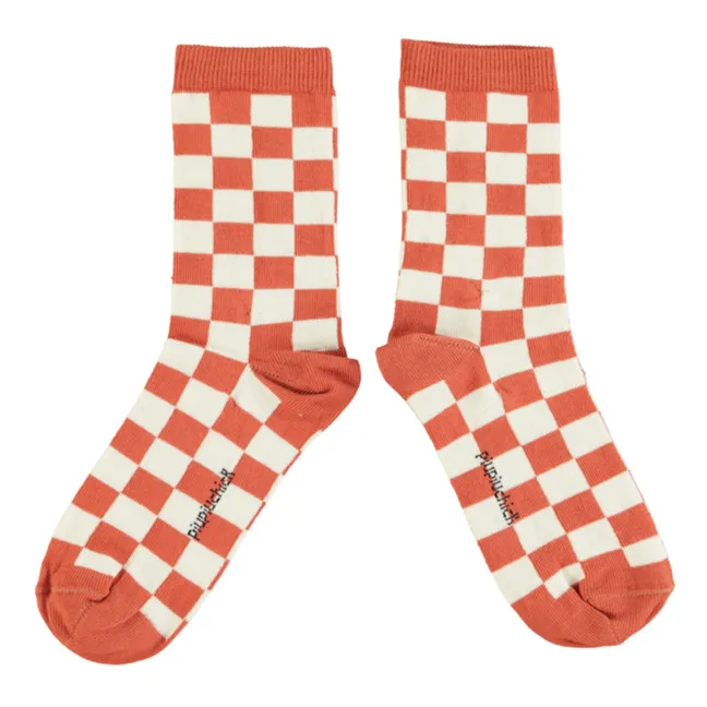 Square socks | Terracotta