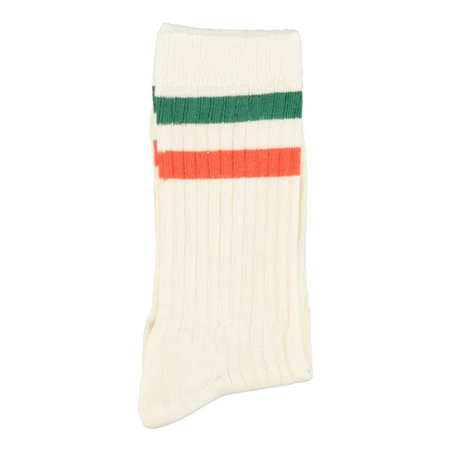 Striped socks | Ecru
