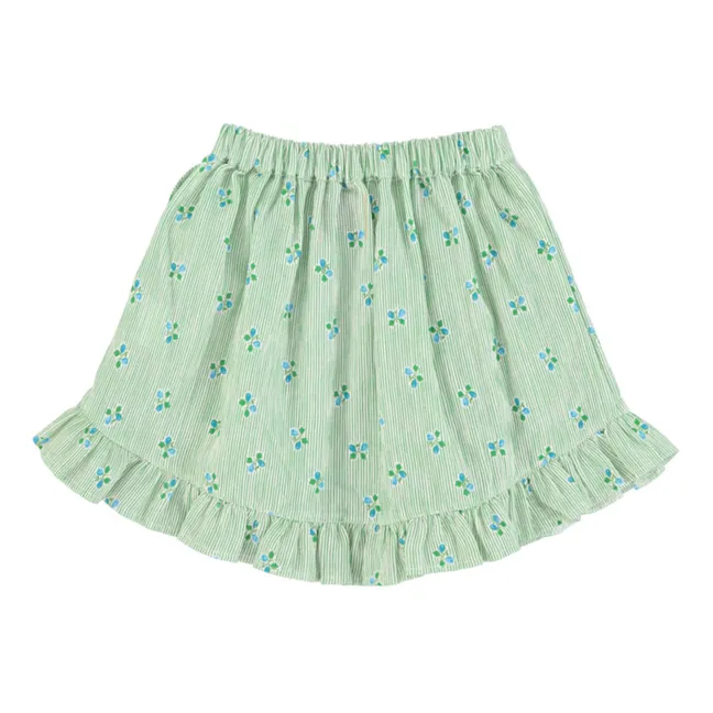 Floral Ruffle Skirt | Green