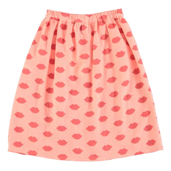 Pockets Skirt Lips Organic Cotton | Peach
