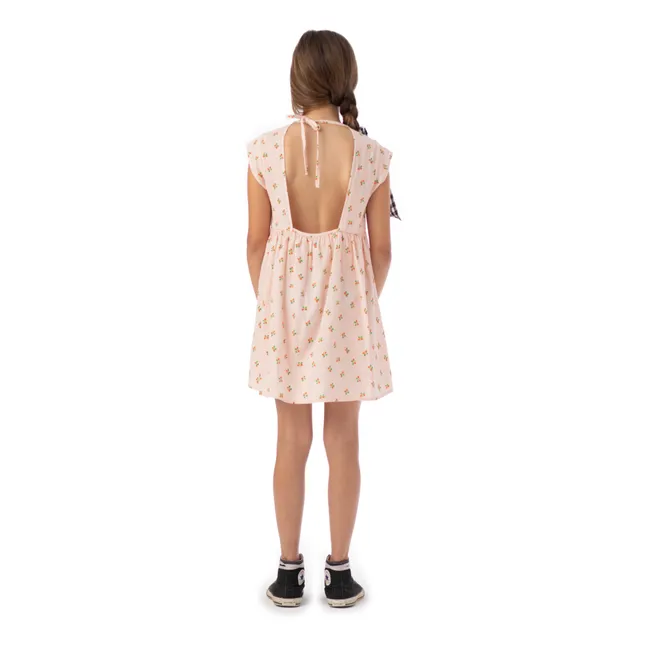 Flower Pocket Dress | Pale pink