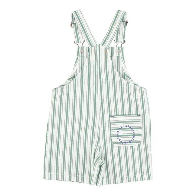 Stay Fresh Stripe Dungarees | Green