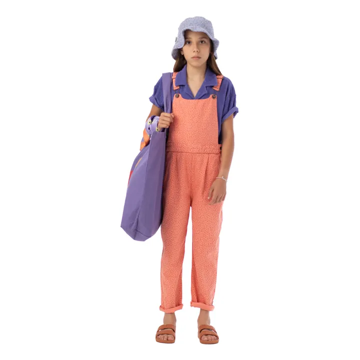 Salopette Mom Fit Léopard | Rose- Image produit n°1