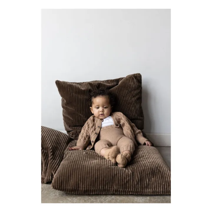 Merinos Ink wool overalls | Camel- Product image n°1