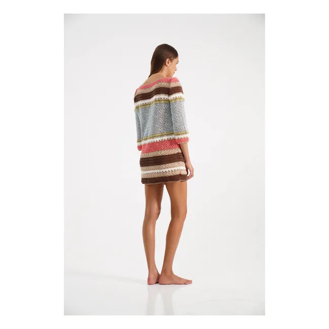 Vestido de ganchillo Jaya | Azul