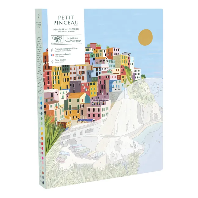 Paint-by-Number Kit - Cinque terre by Kenzie Elston