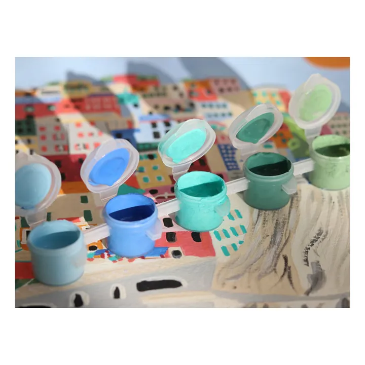 Kit de peinture au numéro - Cinque terre par Kenzie Elston- Image produit n°2