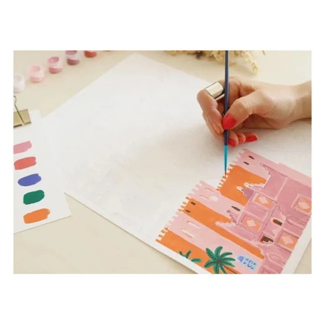 Kit de peinture au numéro - Maroc par Mona Mai