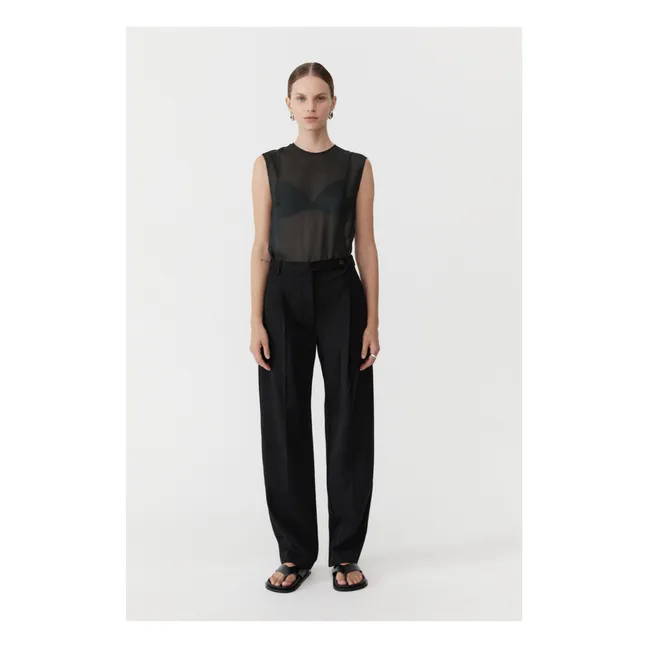 Belted trousers | Black