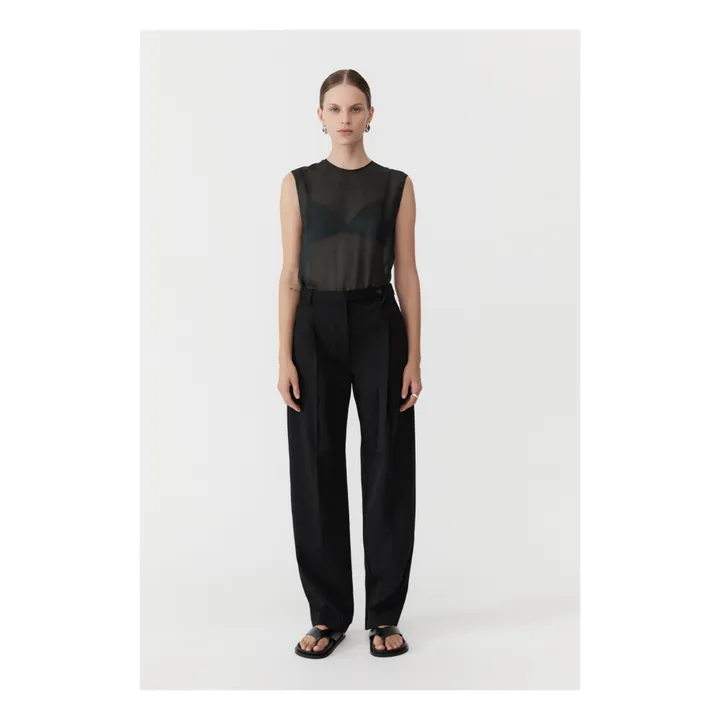 Pantalon Ceinturé | Noir- Image produit n°1