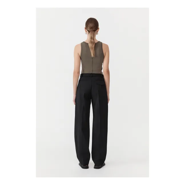 Belted trousers | Black