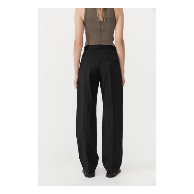 Belted trousers | Black