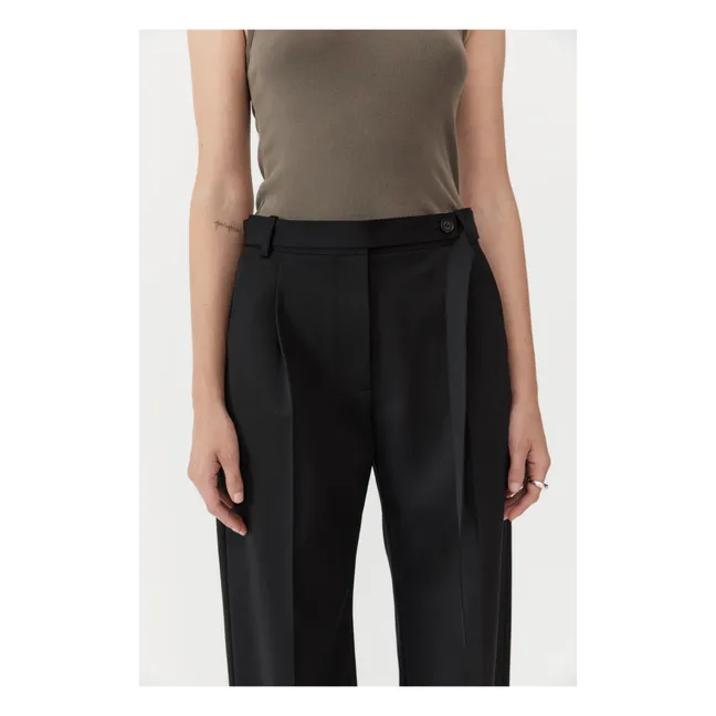 Belted trousers | Black