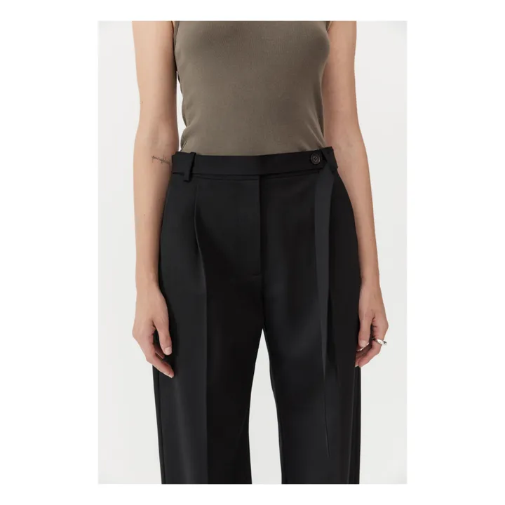 Pantalon Ceinturé | Noir- Image produit n°6