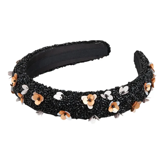 Floradora Pearl Headband | Black