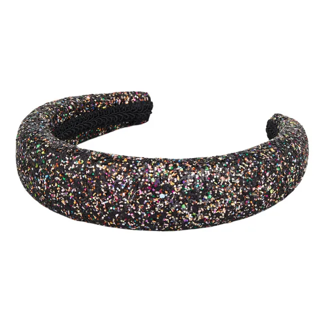Jazzy Glitter Headband | Black