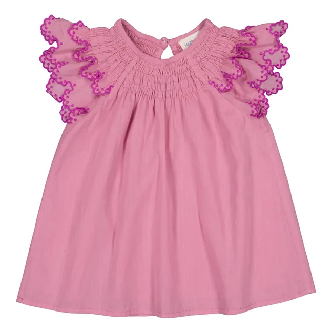 Jinny Plain Dress | Pink