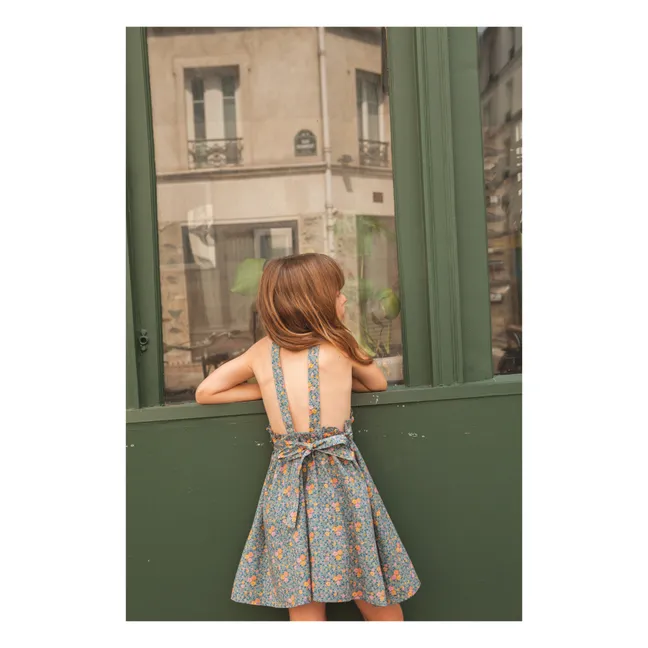 Fish ocean Blue Kid Dungaree Dress