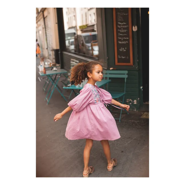 Paula Cotton voile dress | Candy pink