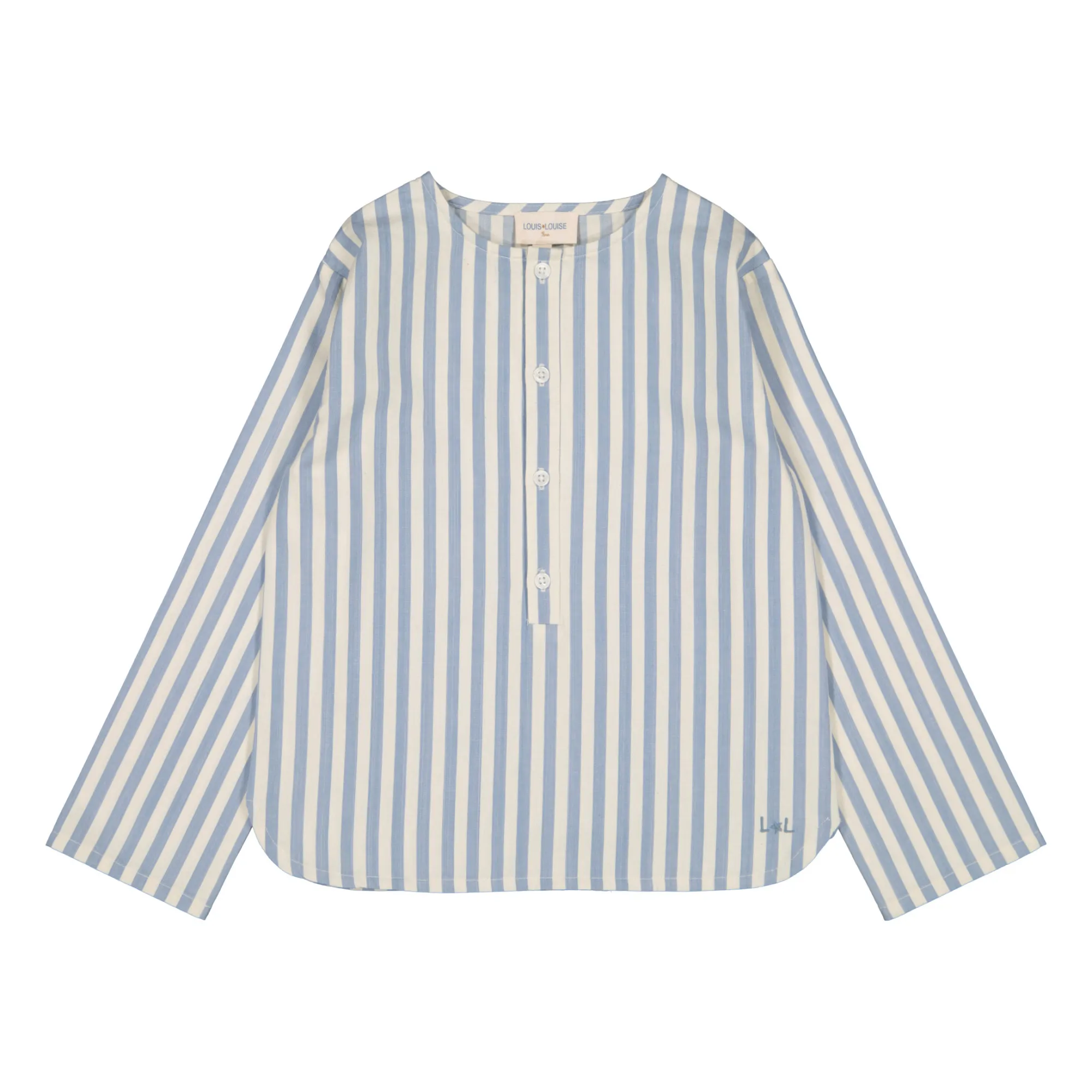 Louis Louise Light Blue Kurta Striped Uncle