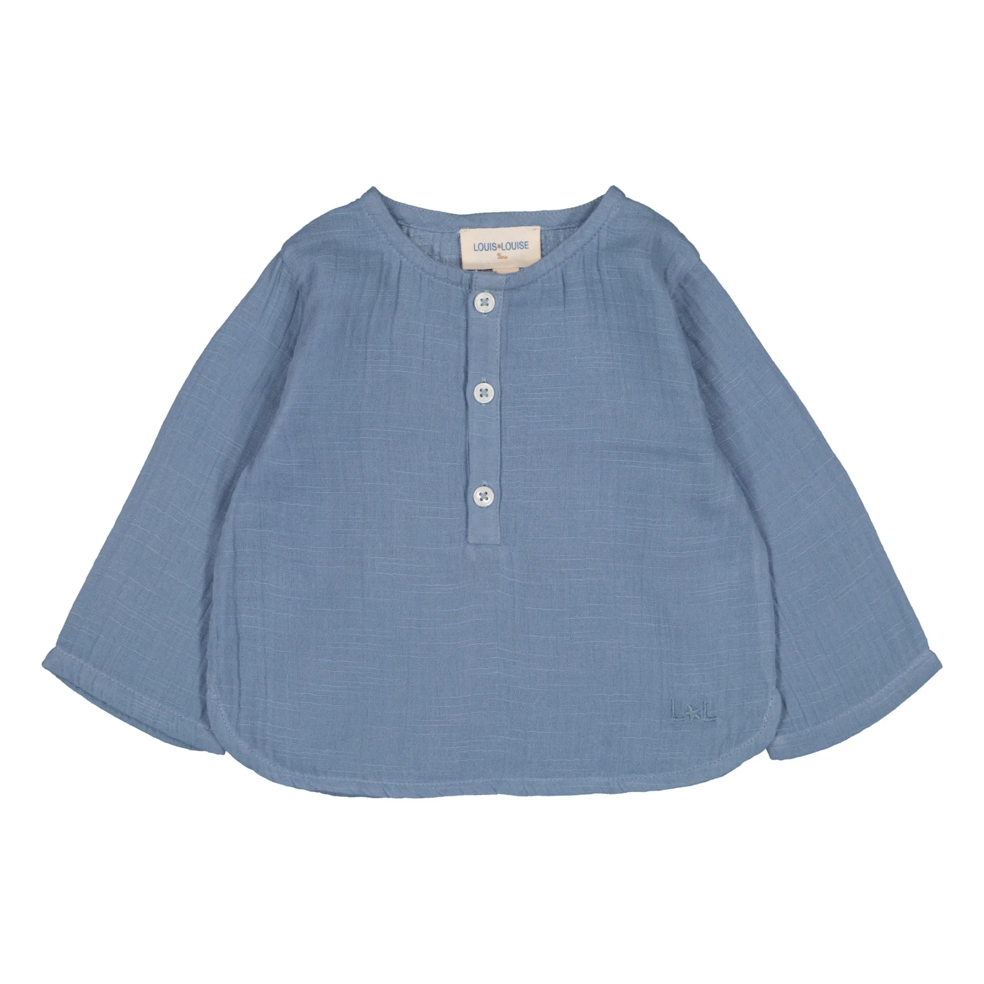 Louis Louise Blue Kurta Uncle Cotton Gauze Baby