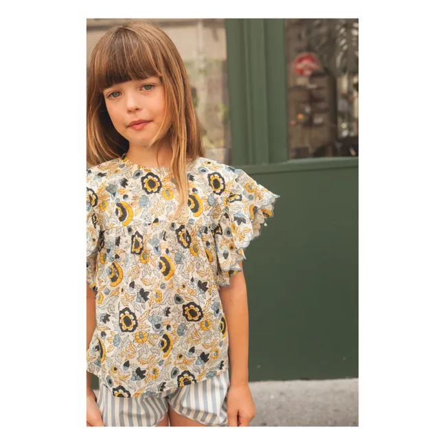 Blouse Jasmin Fleurie | Jaune