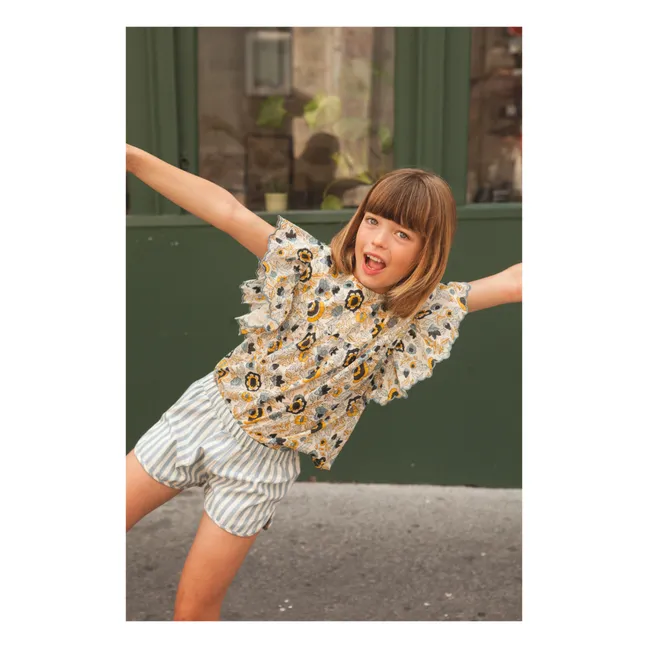 Blouse Jasmin Fleurie | Jaune