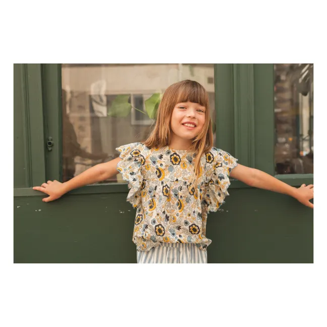 Blouse Jasmin Fleurie | Jaune