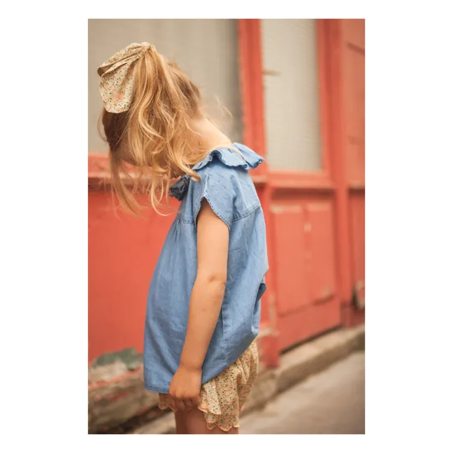 Blouse Perrine Chambray | Bleu jean