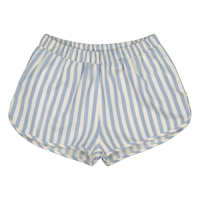 Georginette Striped Shorts | Light blue