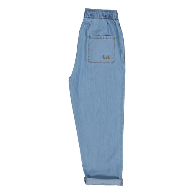 Pantalon Valentin Chambray | Bleu jean