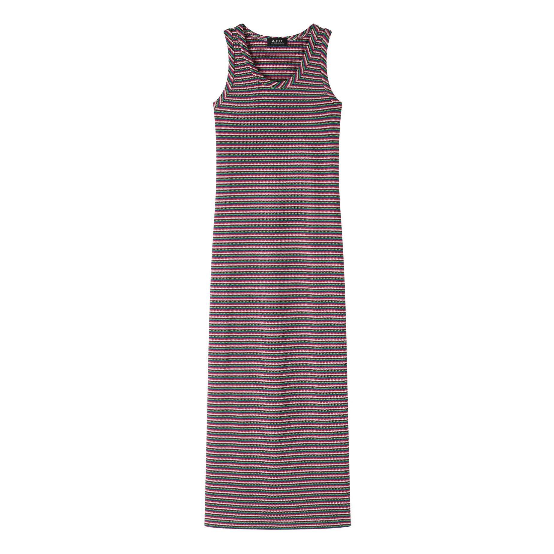 A.p.c. Raspberry Red Shelly Organic Cotton Dress