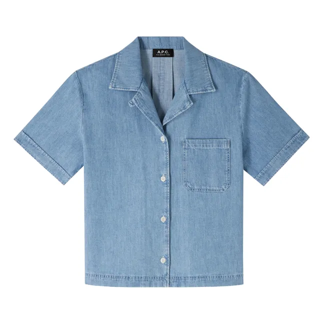 Maeva organic cotton shirt | Light Blue