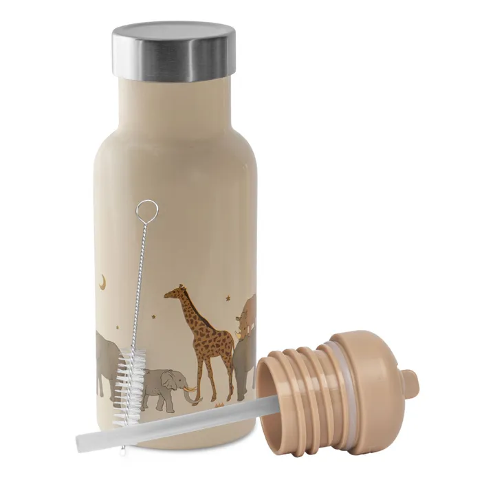 Safari stainless steel water bottle | Ecru- Product image n°0