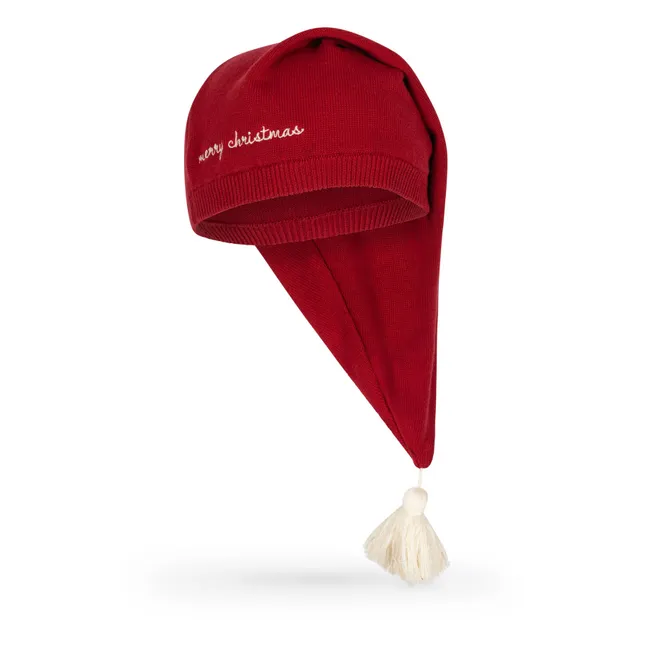 Christmas hat in organic cotton | Red