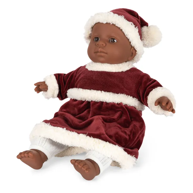 Completo di Natale per bambole | Rosso