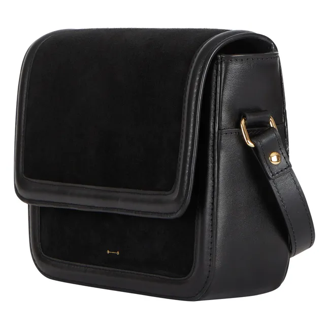 Sophia Bi-Material Bag | Black