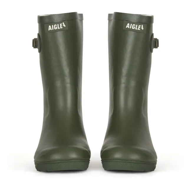 Woody-Pop Filled Rain Boots | Khaki