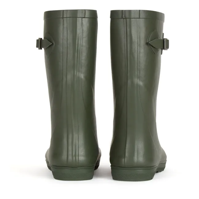 Woody-Pop Filled Rain Boots | Khaki