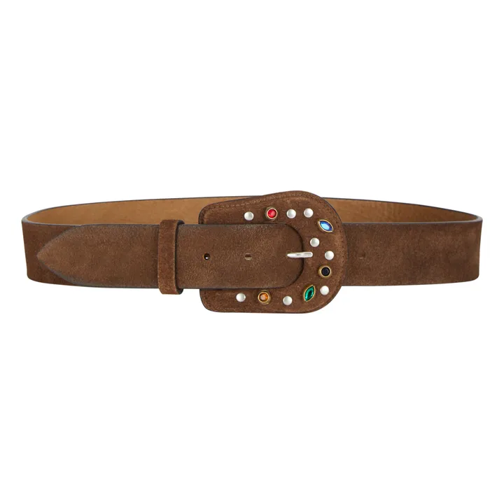 Belt N°10296 | Taupe brown- Product image n°0