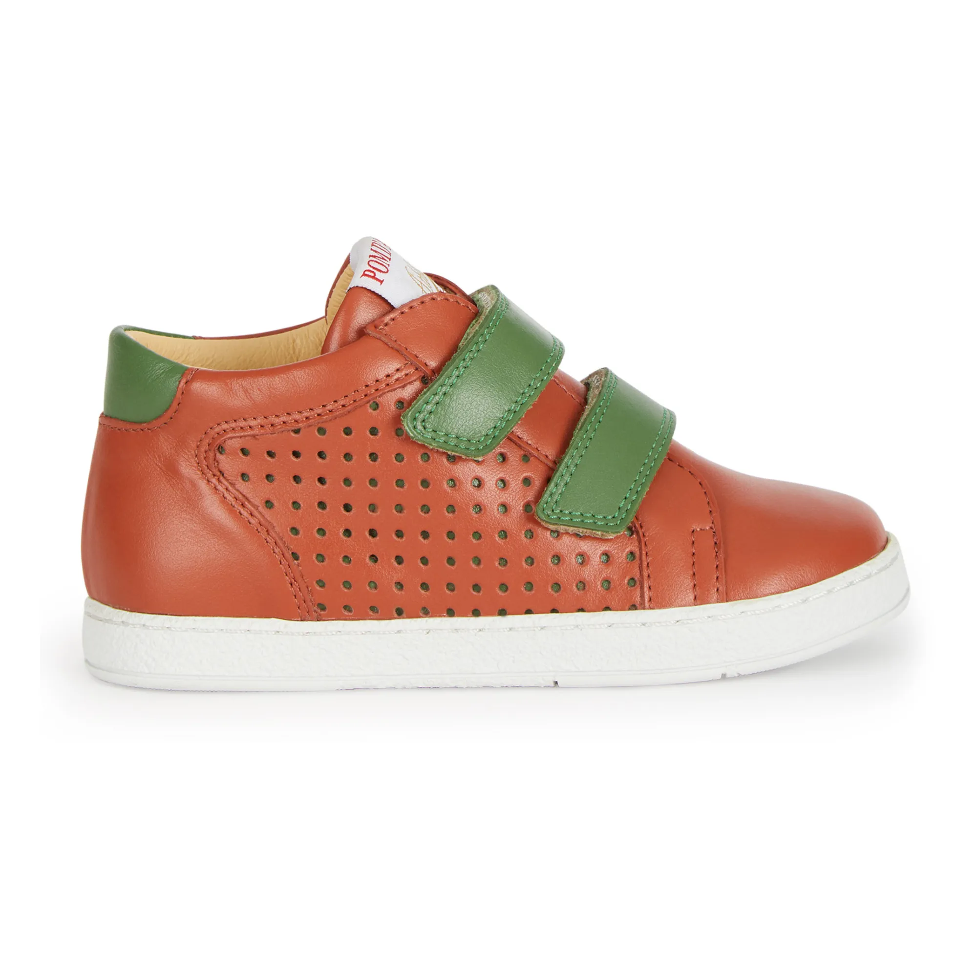 Pom D'api Brown Easy Top Foam Velcro Sneakers X Smallable
