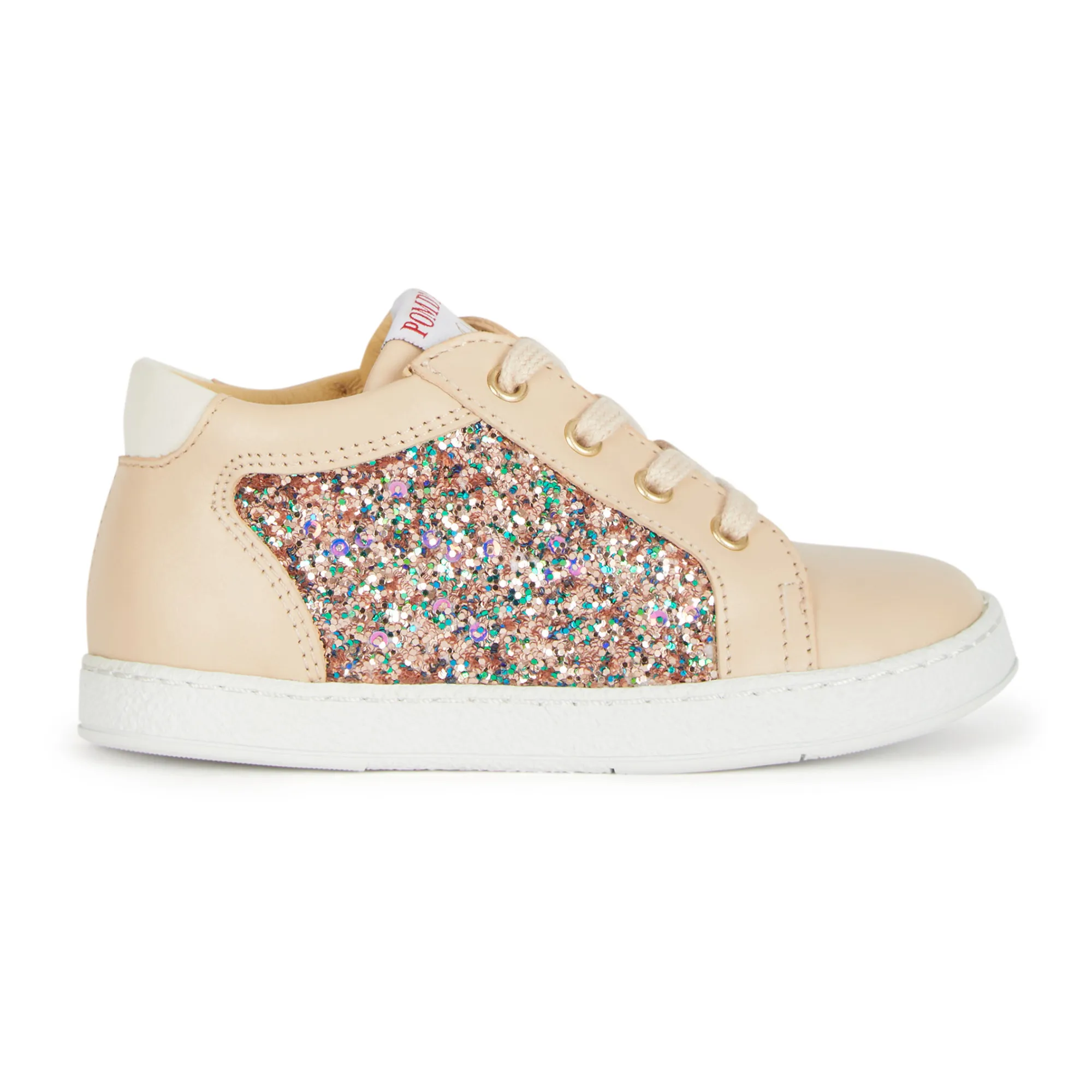 Pom D'api Beige Zip Top Foam Sneakers X Smallable