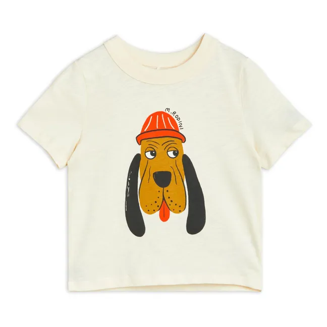 Organic Cotton Dog T-Shirt | Ecru