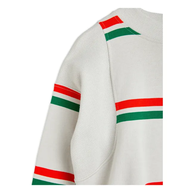 Stripe Organic Cotton Sweatshirt | Grey