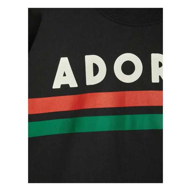 Camiseta de algodón ecológico Adored | Negro