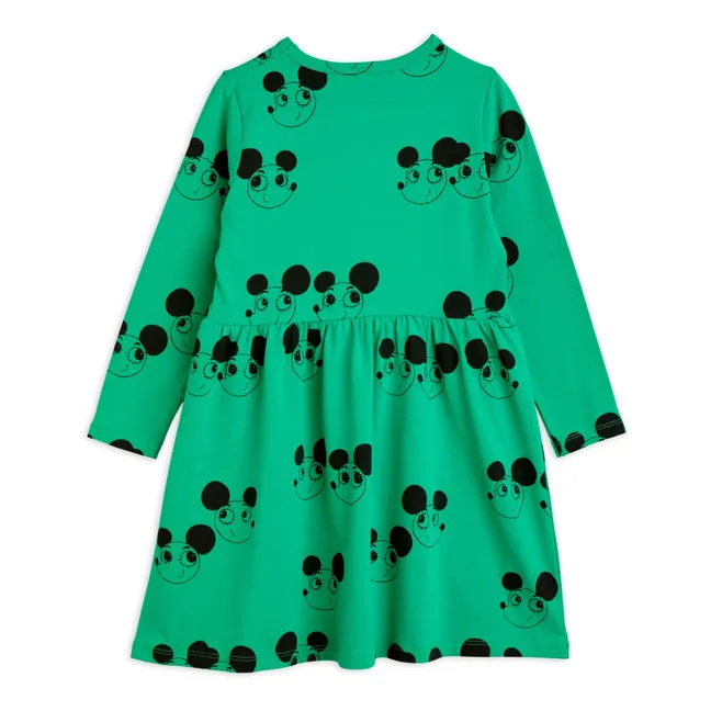 Vestido de algodón orgánico Ritzrats | Verde