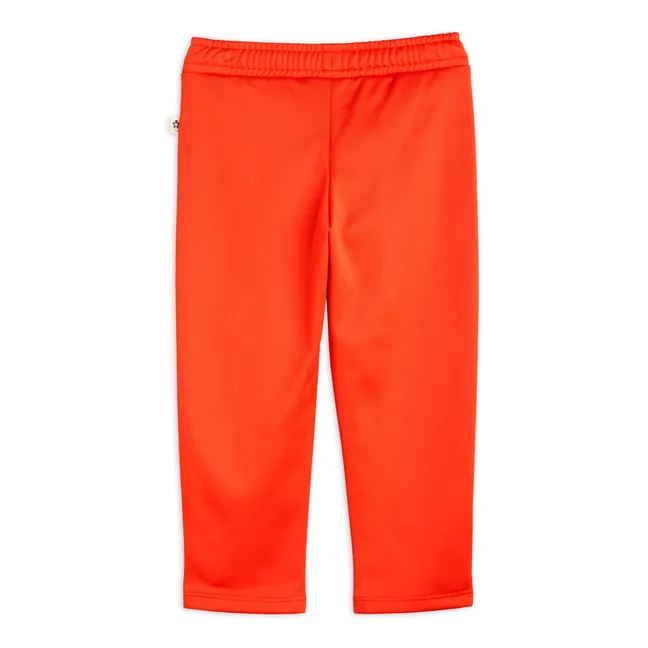 Recycled Polyester Track Pants | Red